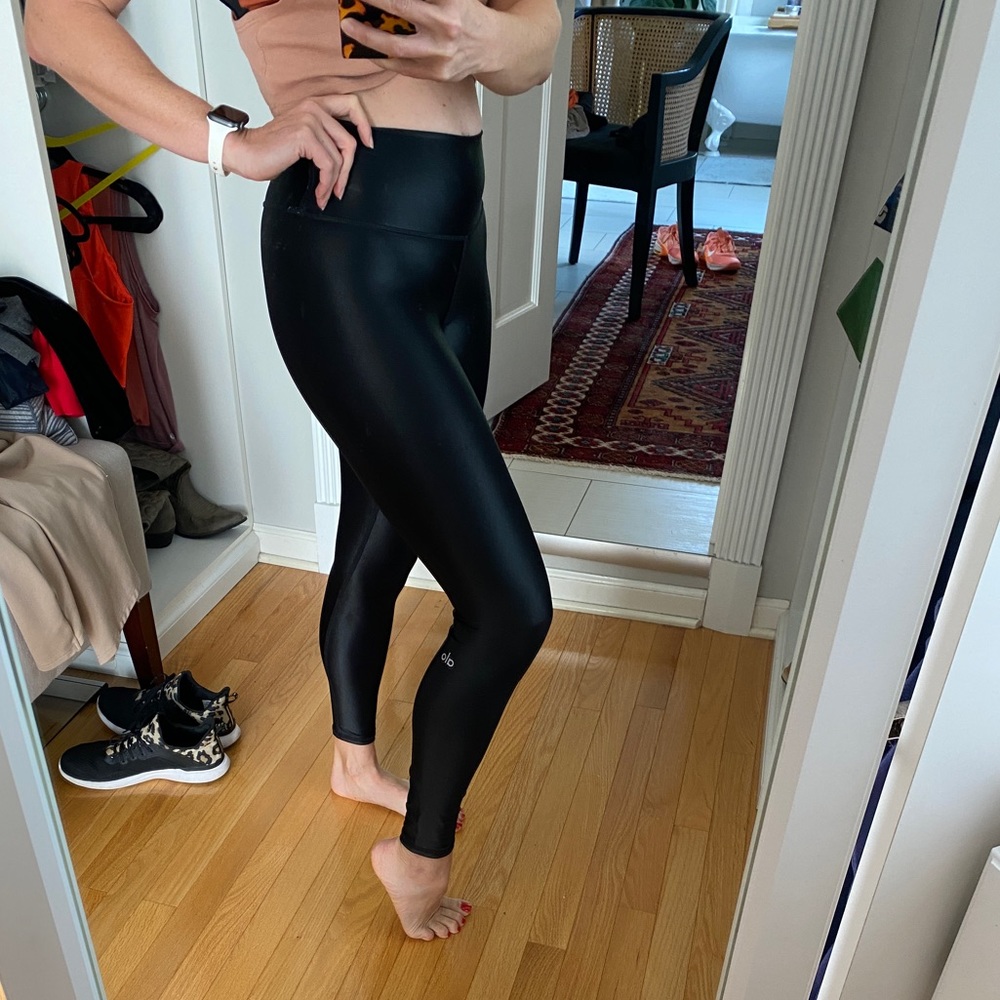 Alo yoga high waist shine legging, good condition
